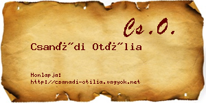 Csanádi Otília névjegykártya